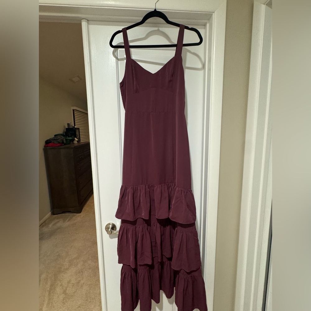 Abercrombie & Fitch Burgundy High Low Dress